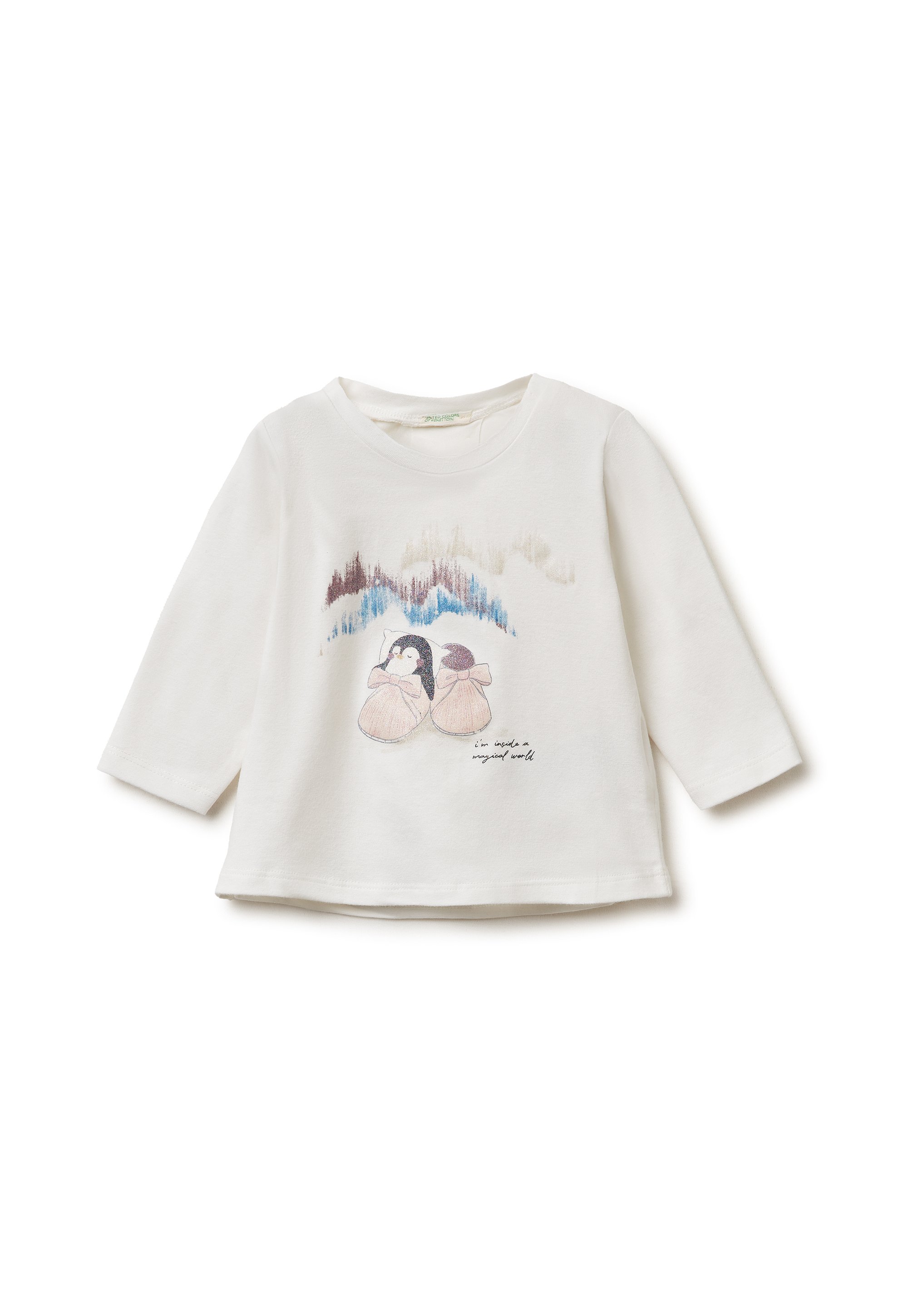 United Colors of Benetton T-shirt à manches longues white/blanc