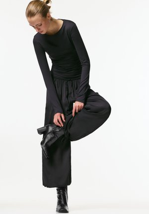 PULL&BEAR Botine clasice - black