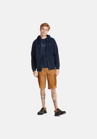 Timberland BRUSHED BACK FULL - Felpa con zip - dark sapphire
