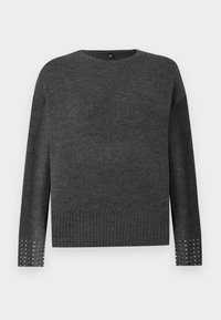 ONLOHIO O NECK BLING PULLOVER - Stickad tröja - dark grey
