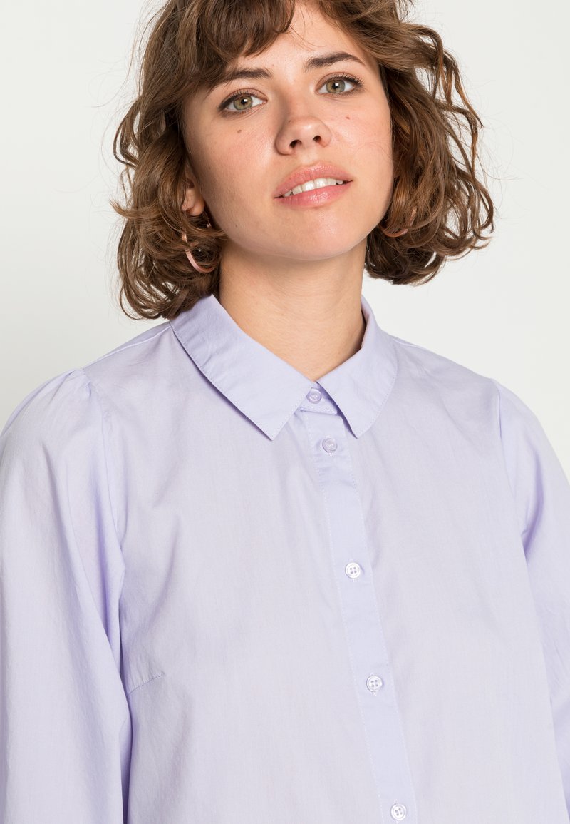 Damen Freizeitkleider | Noisy May NMVIOLET BUTTON DRESS Blusenkleid purple heather/flieder - BK98136 Damen Freizeitkleider | Noisy May NMVIOLET BUTTON DRESS Blusenkleid purple heather/flieder - BK98136