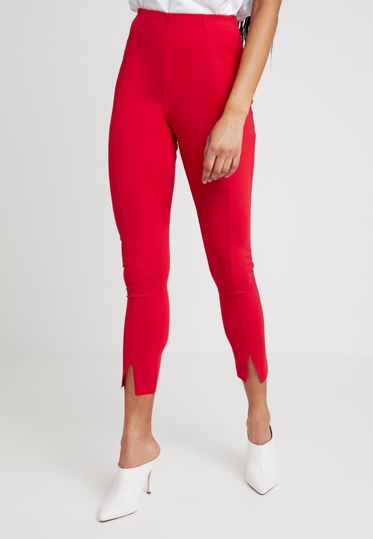 Missguided Leggings - Byxor - red