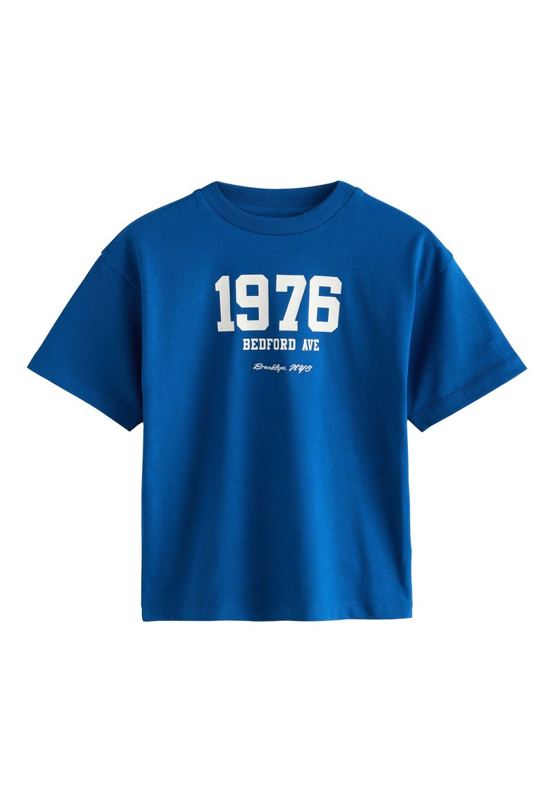 Next SHORT SLEEVE GRAPHIC STANDARD - T-shirt print - blue varsity