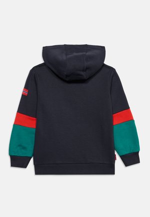 TROLLKIDS, KIDS SWEATER UNISEX - Jersey con capucha - black/dark cyan/chili red