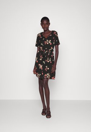 PIECES Tall PCLILIANA V NECK DRESS - Freizeitkleid - black