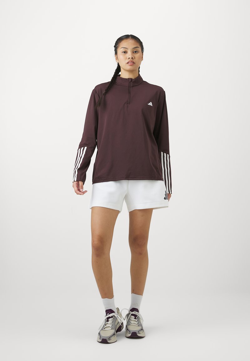 adidas Performance Long sleeved top - shadow brown/white