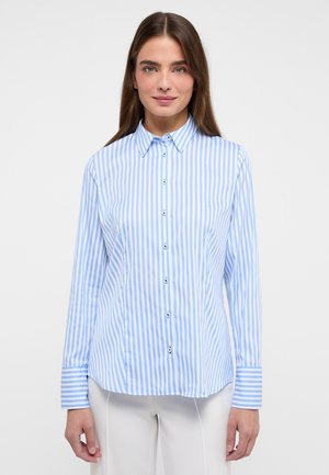 STREIFENBLUSE - REGULAR FIT - Hemdbluse - hellblau/weiß