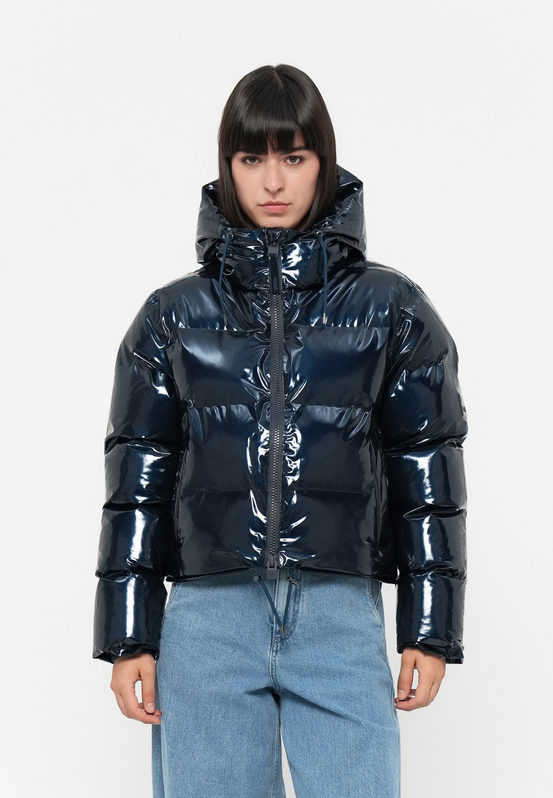 Rains ALTA SHORT PUFFER JACKET - Winter jacket - spill/blue 