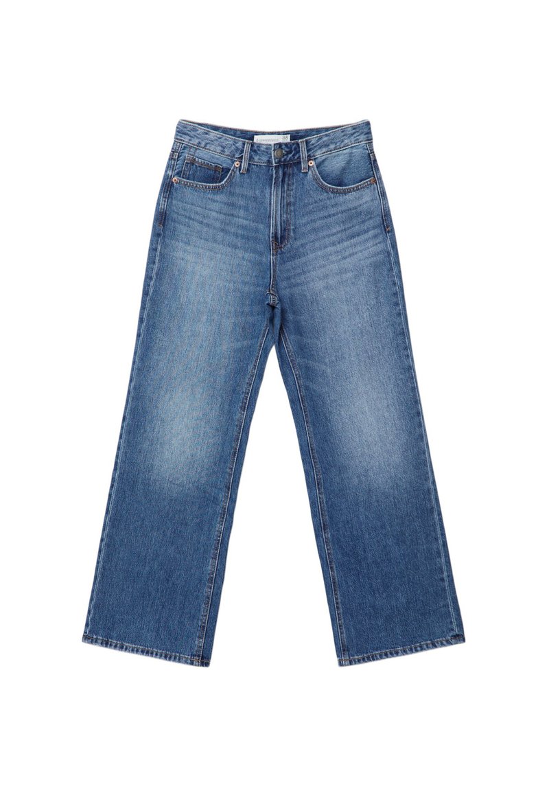 Stradivarius Bootcut jeans blauw denim/bluedenim