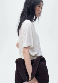 Mango LENU - Tricou basic - off-white