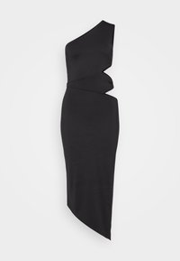 HOPE CUT OUT ASYMMETRIC  MIDI - Kokteiļkleita/ballīšu kleita - black
