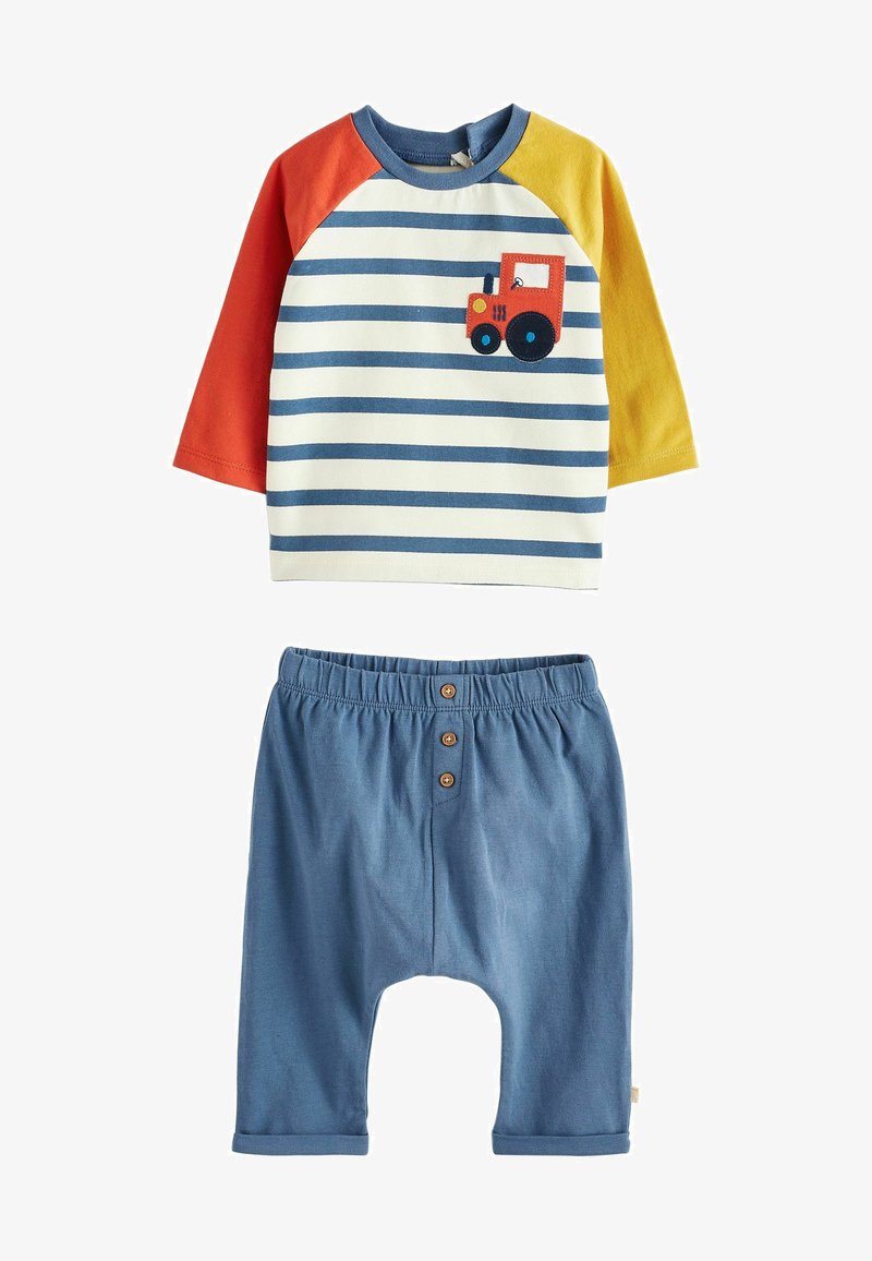 Next 2 PIECE SET - Legíny – nohavice - blue tractor