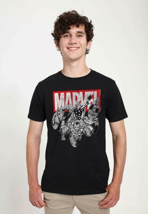 AVENGERS CLASSIC IRONMAN POSES UNISEX - T-shirt print - black