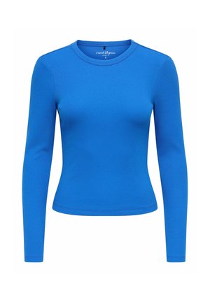ONLY, ONLVAL L/S O-NECK TOP JRS NOOS - Top dugih rukava - turkish sea