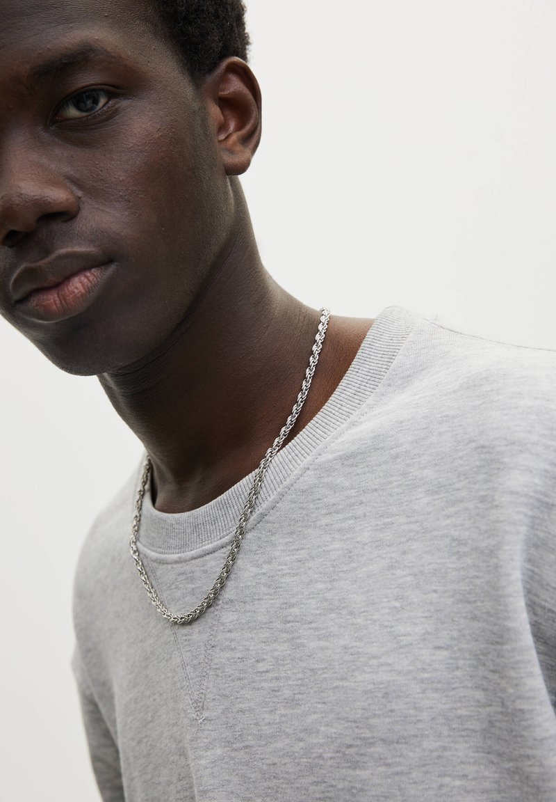 PULL&BEAR BASIC CHAIN Necklace silver coloured/silvercoloured