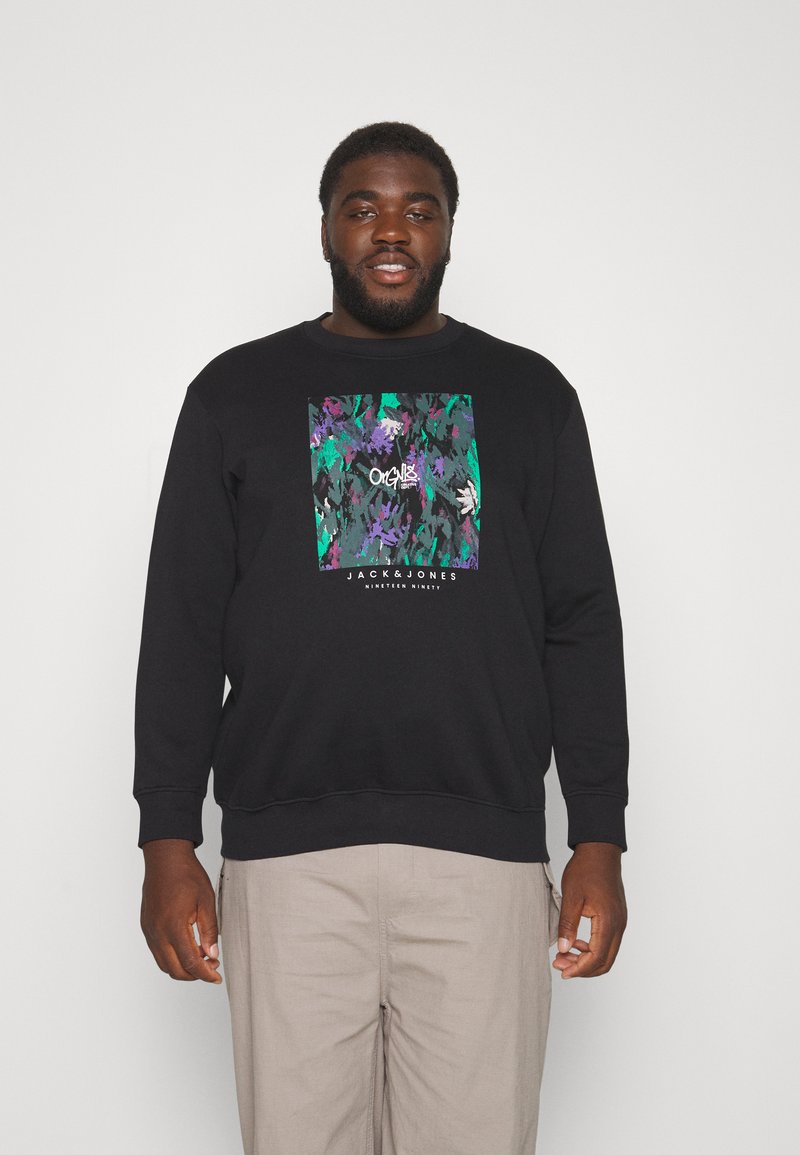JACK & JONES Joreven Sweat Uomo – Felpa Con Collo Tondo In Cotone – Vestibilità Regolare – Blu