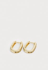 RECTANGLE HOOPS - Σκουλαρίκια - gold-coloured/green