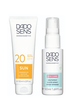 DADO SENS SOS CARE AKUTSPRAY &  SONNENFLUID SPF 20 SUN & SPEZIALPFLEGE - Gesichtspflegeset - transparent weiß