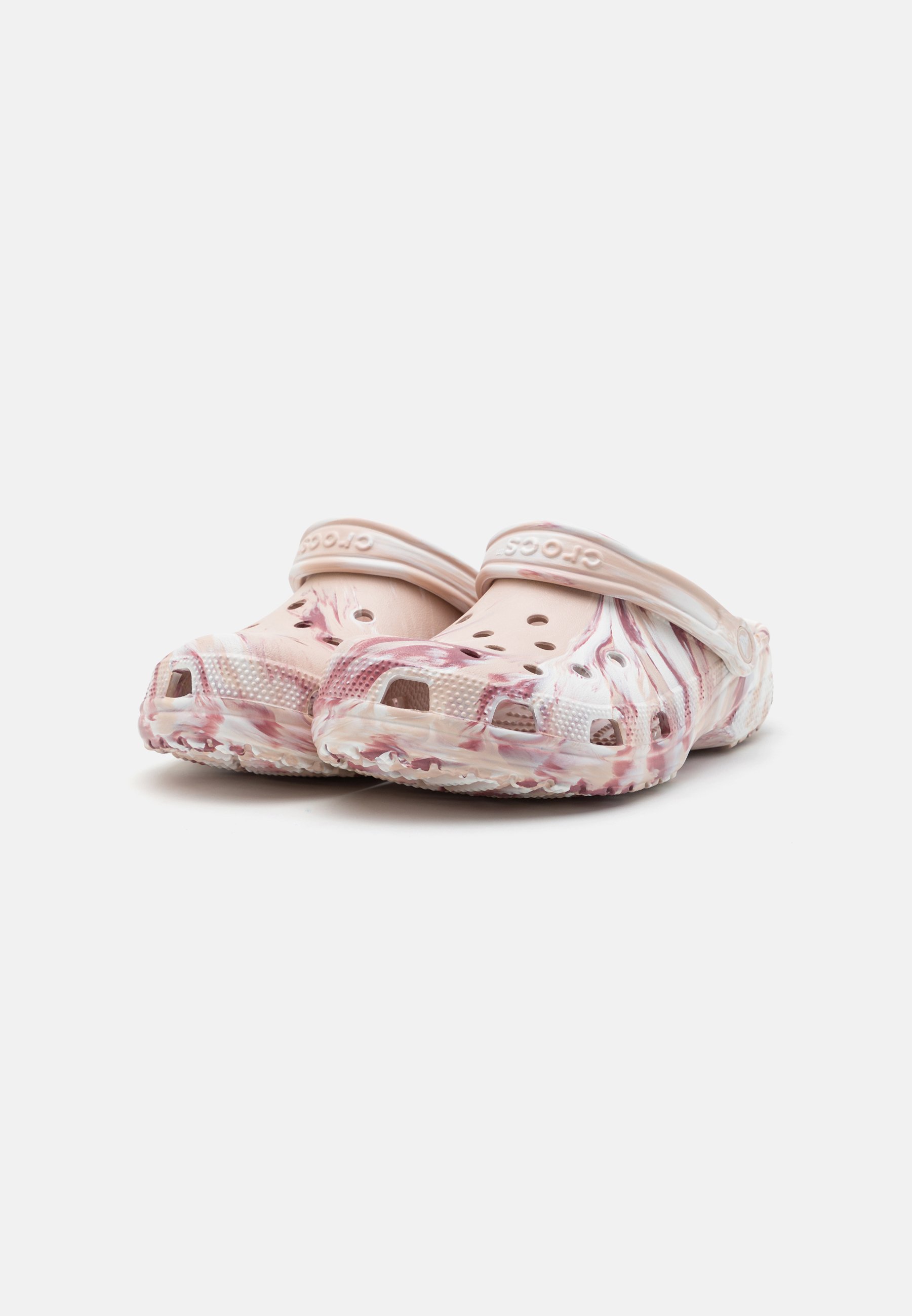 Crocs CLASSIC MARBLED UNISEX - Pool slides - quartz/multi-coloured/light  pink - Zalando.co.uk