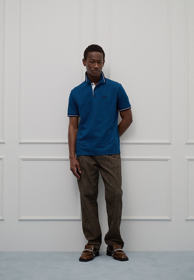 Boss Poloshirt blauwgrijs Boss Poloshirt blauwgrijs