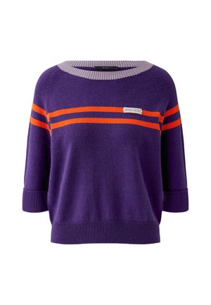 Oui, PULLOVER - Pullover - dk violett orange