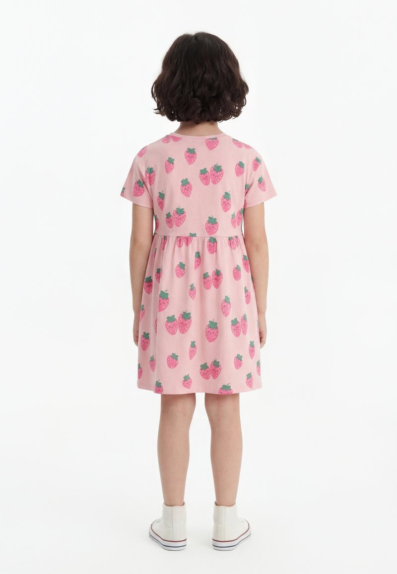 lindex pink dress Midi dress with puff sleeves - Pink
