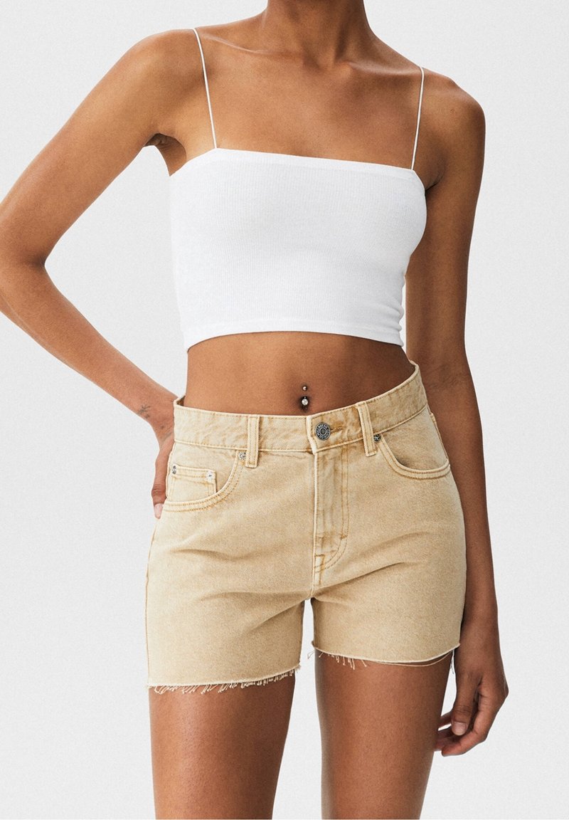 PULL&BEAR Farkkushortsit - beige