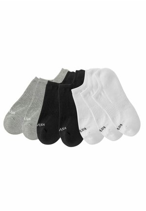 LASCANA Active 7 PACK - Socken - weiß/schwarz/grau meliert