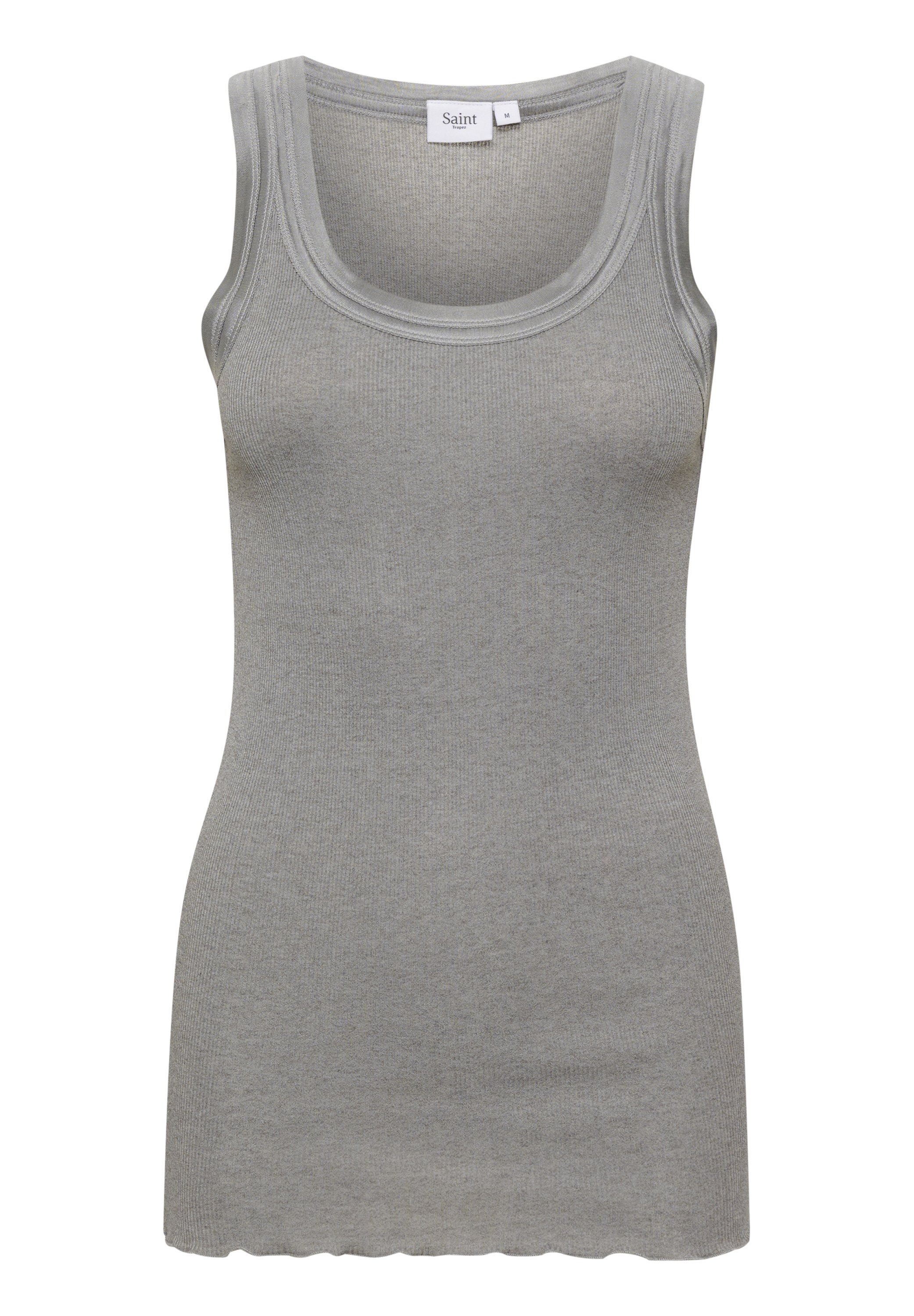 Saint Tropez MAYASZ TANK - Top - mist grey melange/mottled light