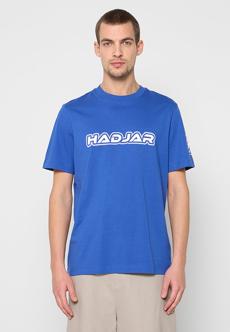 HUGO T-shirt print blauw