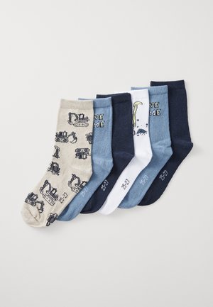 NMMVAGN UNISEX 6 PACK SOCK - Strømper - china blue