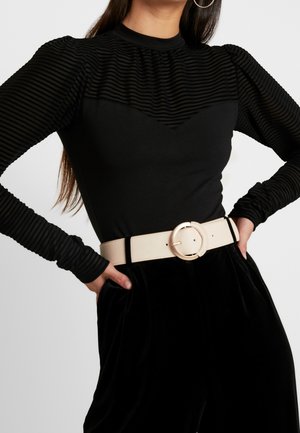 Langærmet T-shirt - black