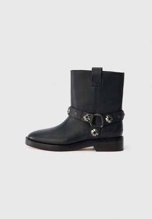 SPADE FLOWER - Cowboy- / bikerstøvlette - black