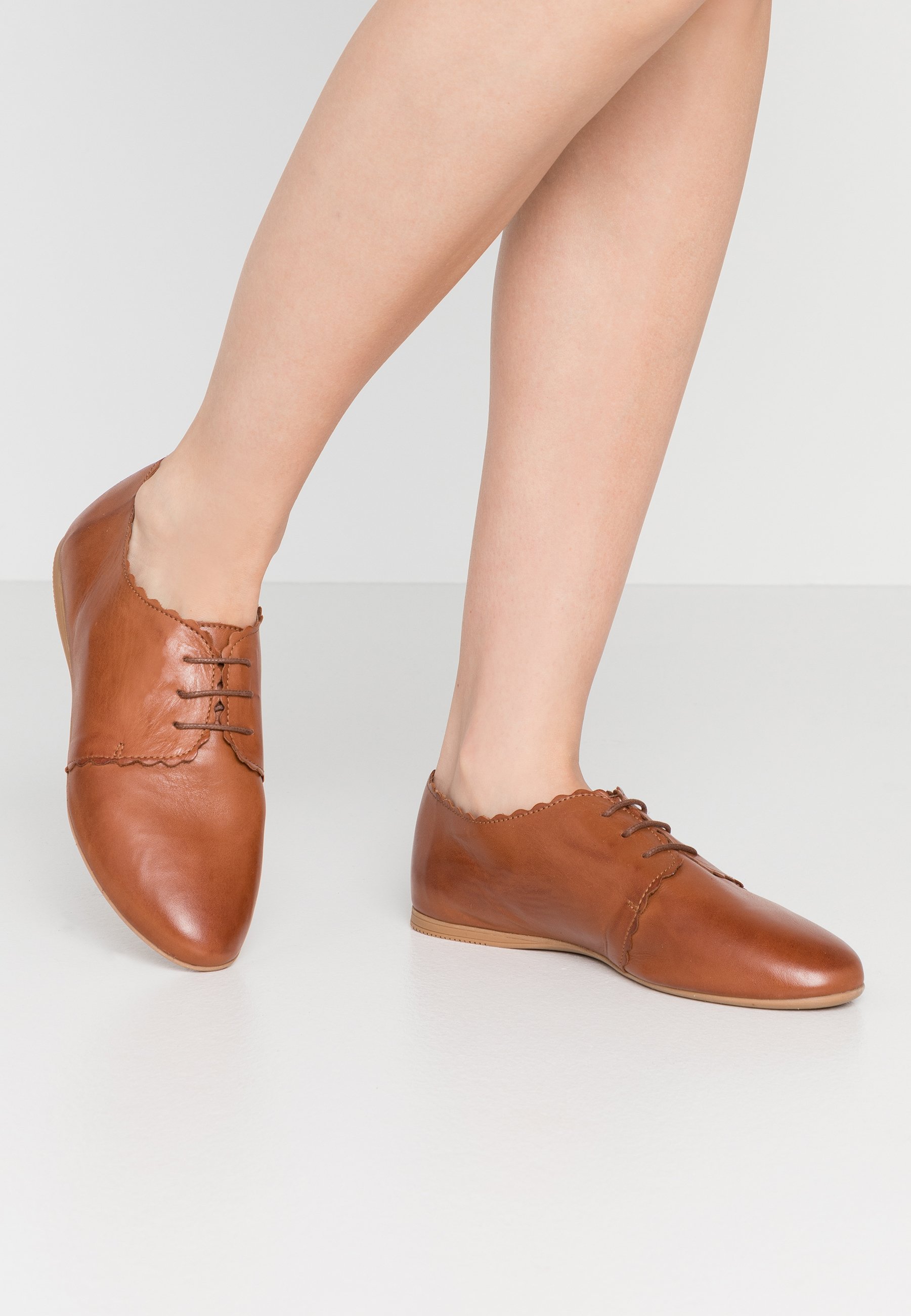 Anna Field LEATHER - Snøresko - cognac Anna Field LEATHER - Snøresko - cognac