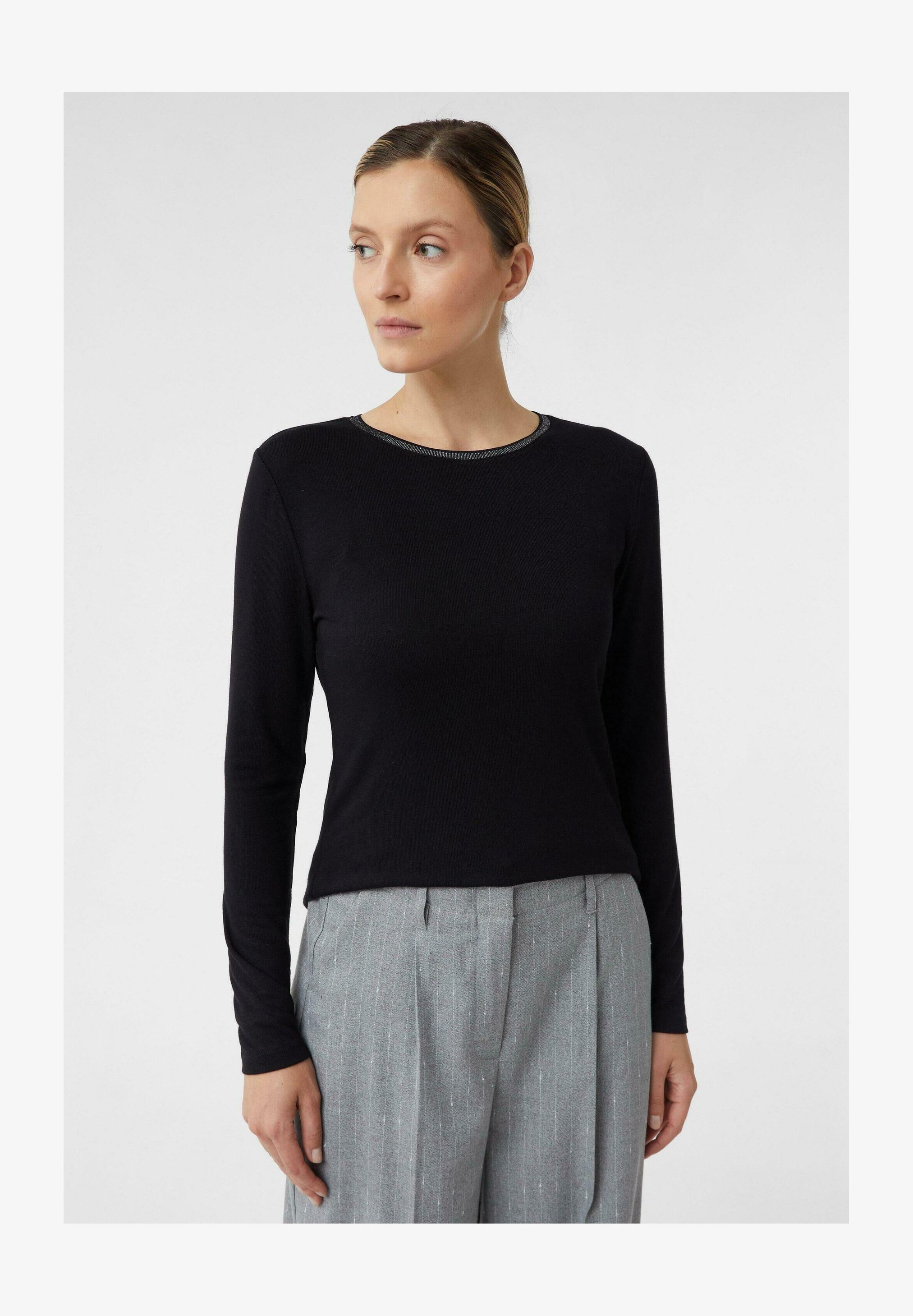 Comma Pullover Donna A Dolcevita Con Maniche A Pipistrello 3/4 - Maglione In Viscosa Slim Fit - Morbido Ed Elegante