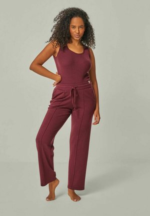 HOMEWEAR SET 2 TEILIG - Nachtwäsche Set - bordeaux