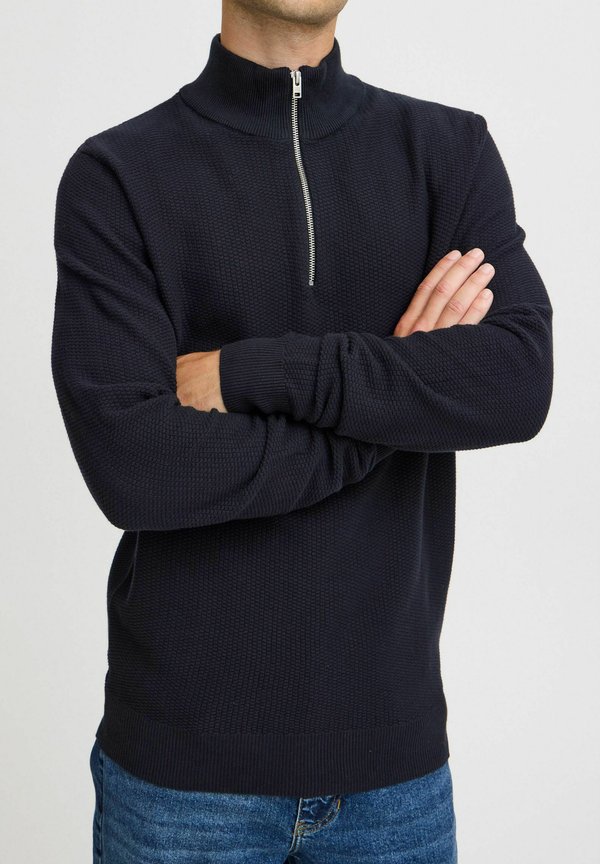 CFKARL 0160 STRUCTURED HALFZIP  KNIT - Jumper2