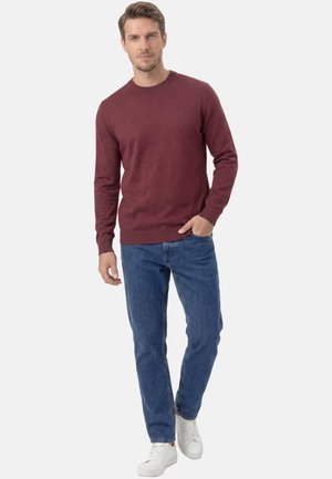 s.Oliver, S.OLIVER 2 PACK - Strickpullover - dunkelrot