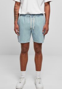Kratke hlače iz džinsa - retro ltblue destroyed washed