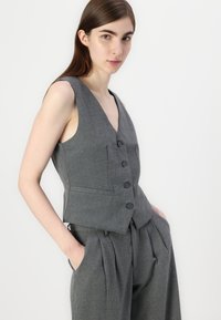 Hollister Co. LONGER LENGTH VEST - Liemenė - heather