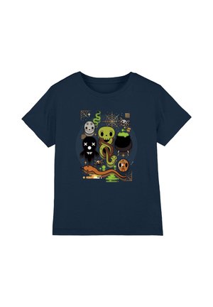Cotton Soul, HARRY POTTER CHIBI DEATH EATER SYMBOL UNISEX - T-Shirt print - dark blue