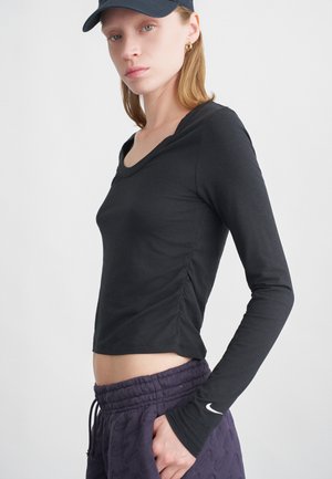 Langærmet T-shirt - black