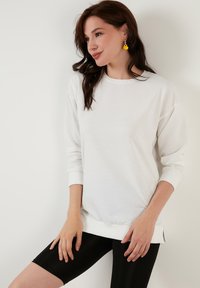 LELA CREW NECK - Felpa - ecru