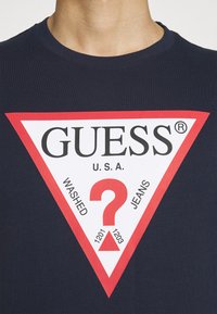Guess ORIGINAL LOGO - Camisola de manga comprida - suiting blue