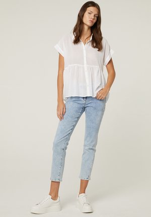 Button-down blouse - blanco