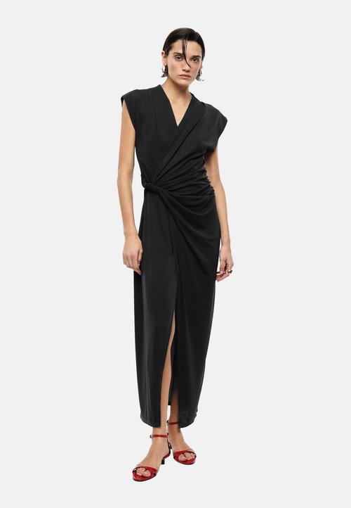 knee length dresses for ladies APOLLINE MAXI DRESS - BLACK main image 0