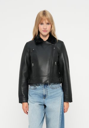 VMHAILEY SHORT JACKET - Μπουφάν από συνθετικό δέρμα - black
