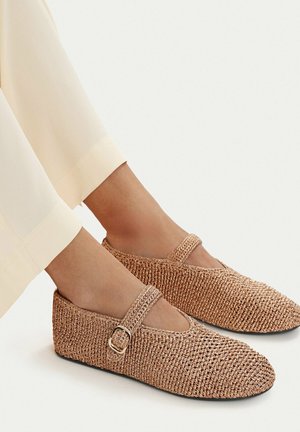 BADURA, BADURA WOMEN'S BALLET FLATS GOLD - Riemchenballerina - gold-coloured