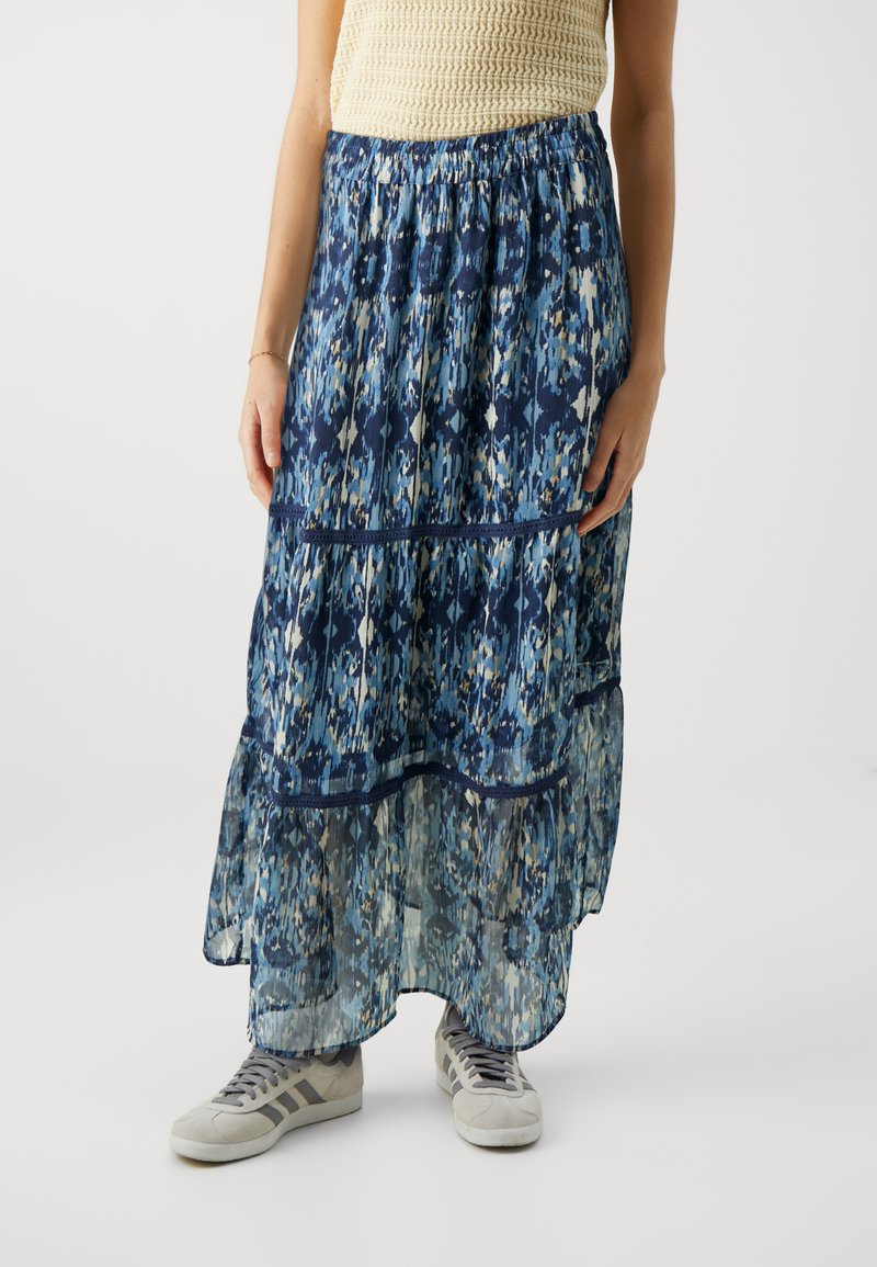 ONLY - ONLVIVA LIFE MAXI SKIRT - Maksi svārki - forever blue/ethnic rebel, Palielināt