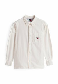 Koszula z długim rękawem w kolorze off-white z bawełny. Posiada kołnierzyk zapinany na guziki, kieszeń z przodu z małym logo marki oraz standardowe zapięcie na guziki.
